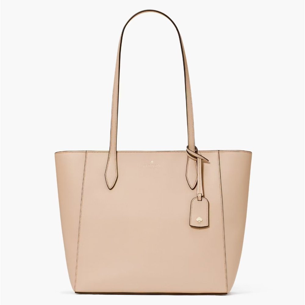 New Kate Dana Saffiano Tote Warm Beige